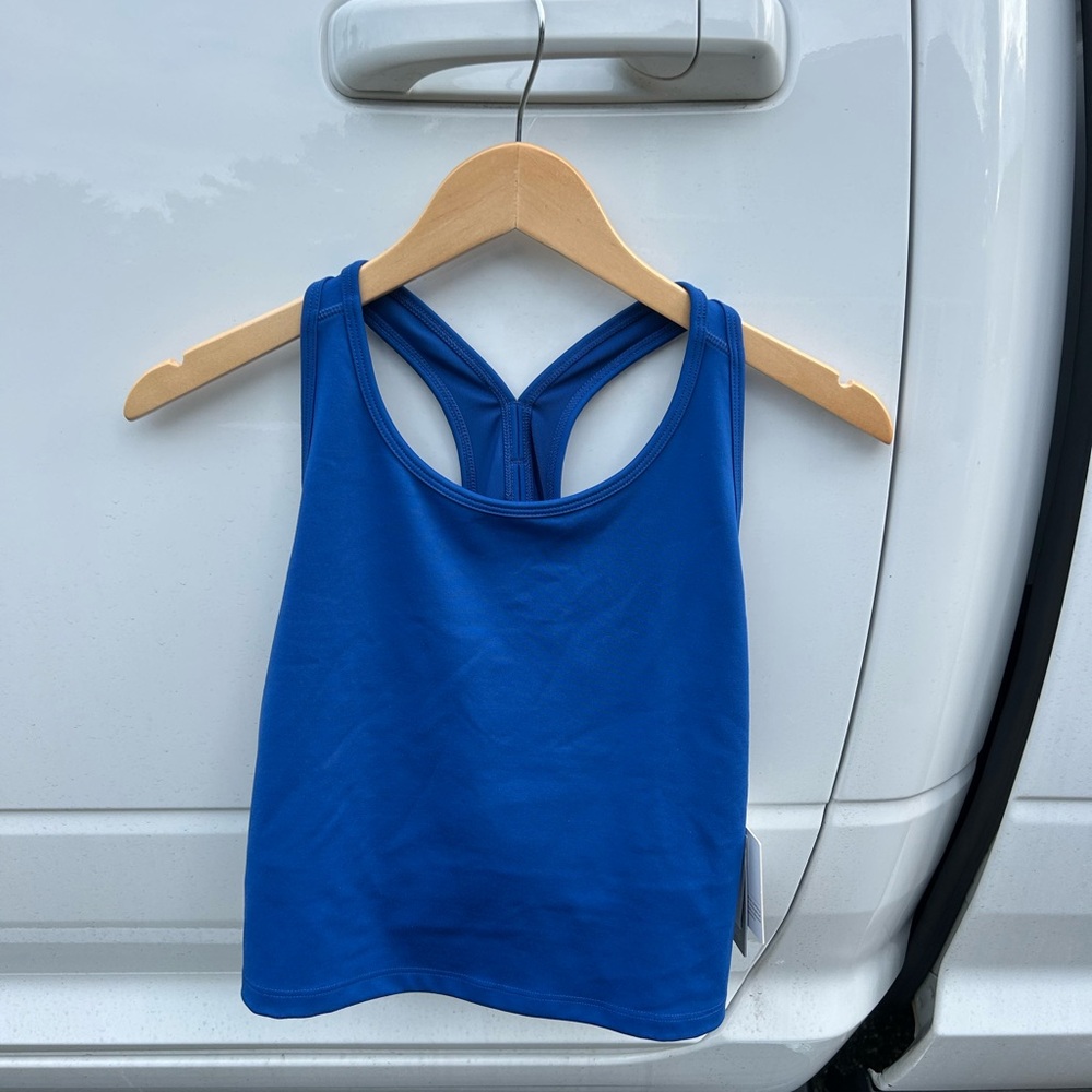 NWT Beyond Yoga Blue Racerback Top